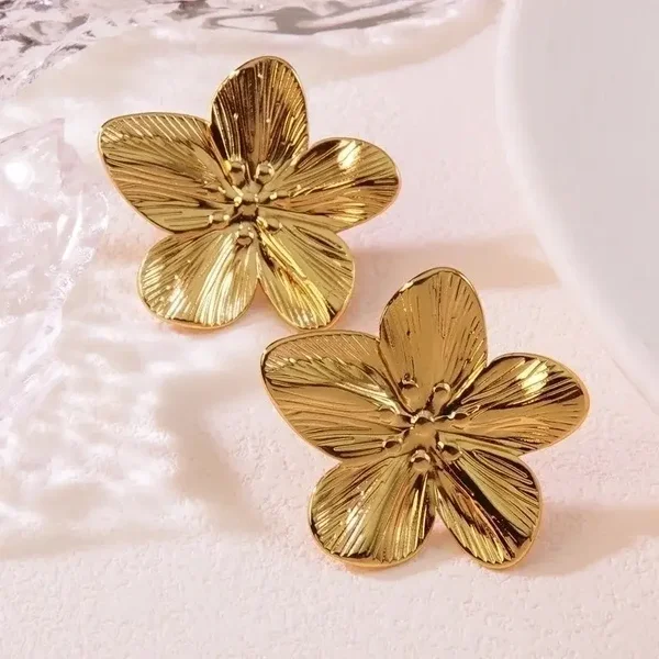 Flower Gold Earrings