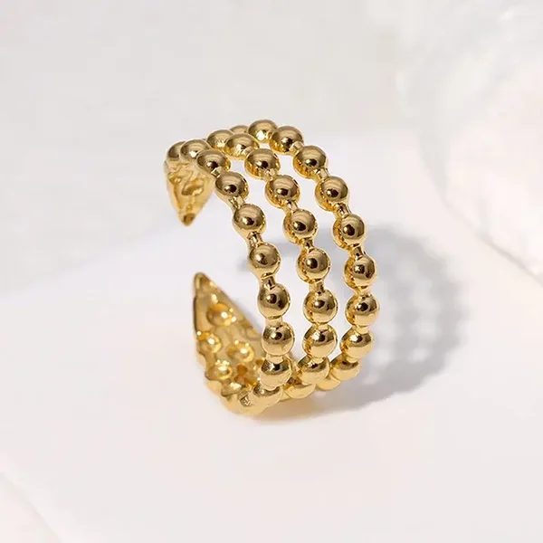 Triple Dot Gold Ring