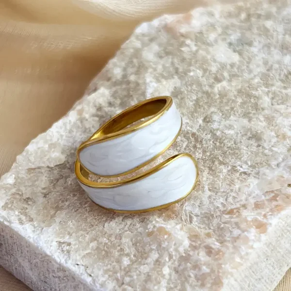 White Loop Ring