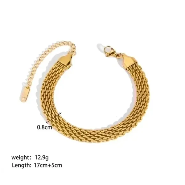 Interlocked Gold Bracelet