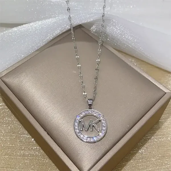 MK Sparkle Silver Necklace