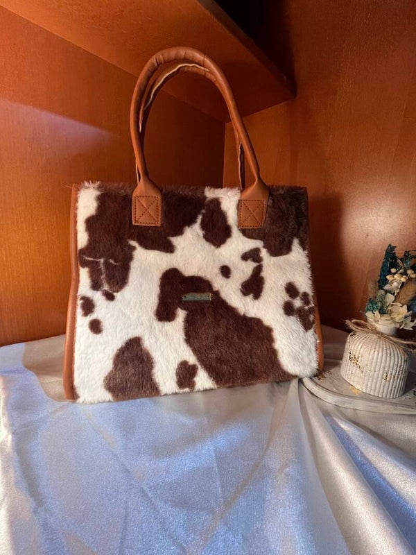 Brown Cow Print Big Bag