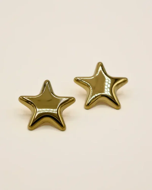 Star Gold Earrings