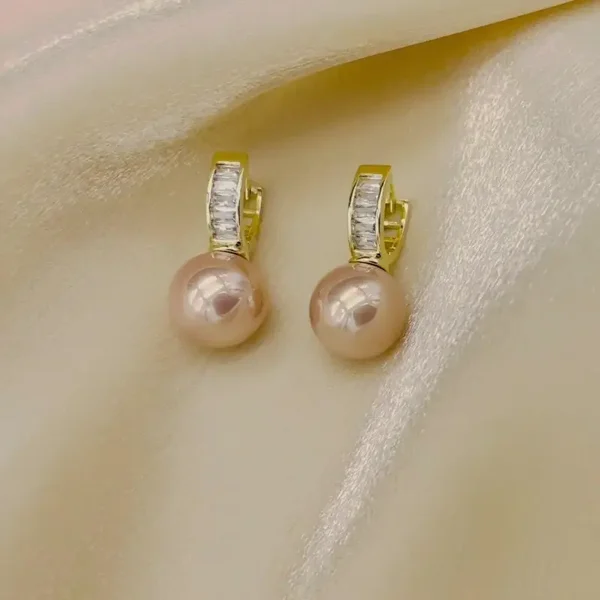 Pink Pearl Earrings