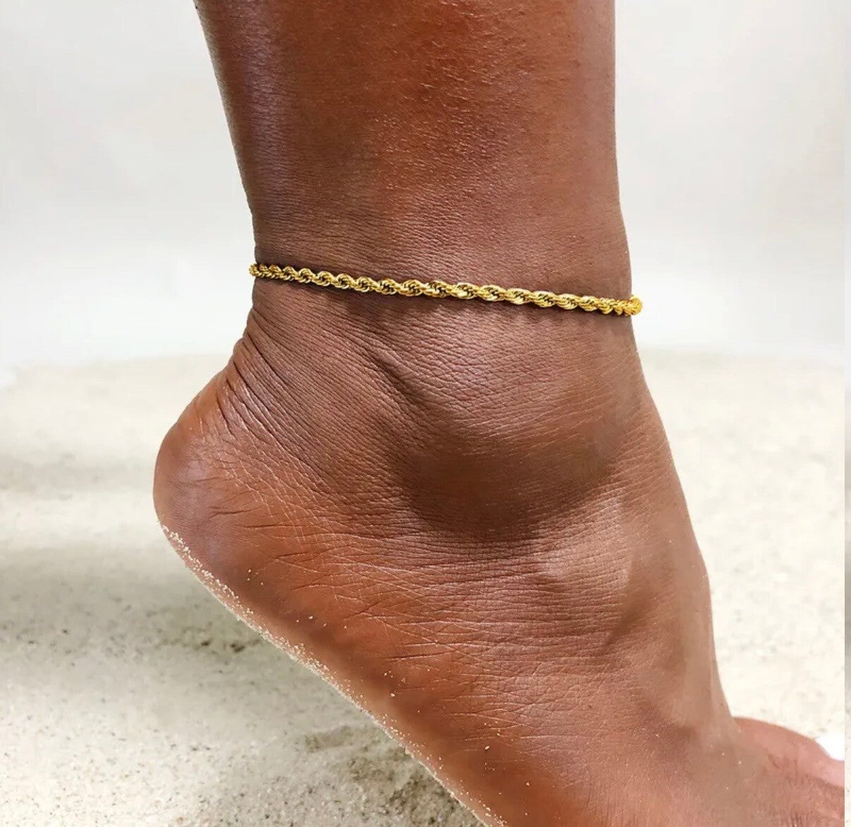 Weave Gold Anklet Chain
