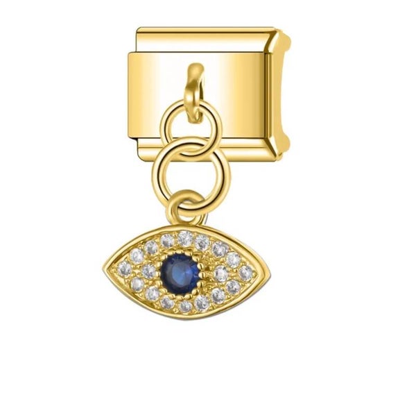Blue Eye Gold Charm