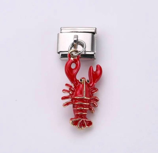 Lobster Silver Charm