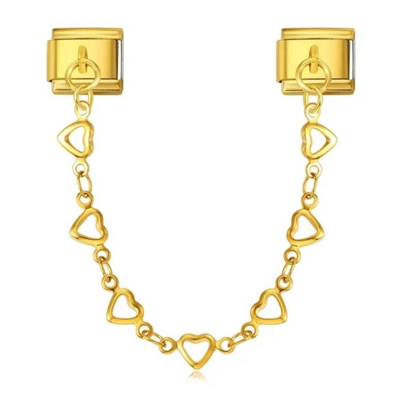 Hearts Chain Charm
