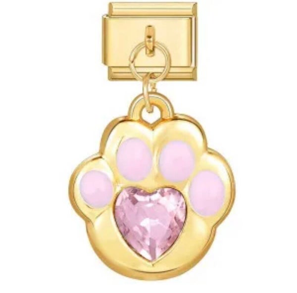 Pink Toe Gold Charm