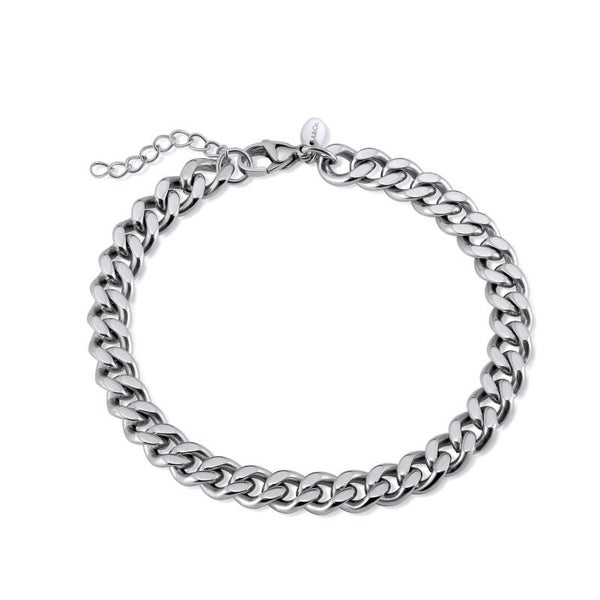 Simple Fat Anklet Chain Silver