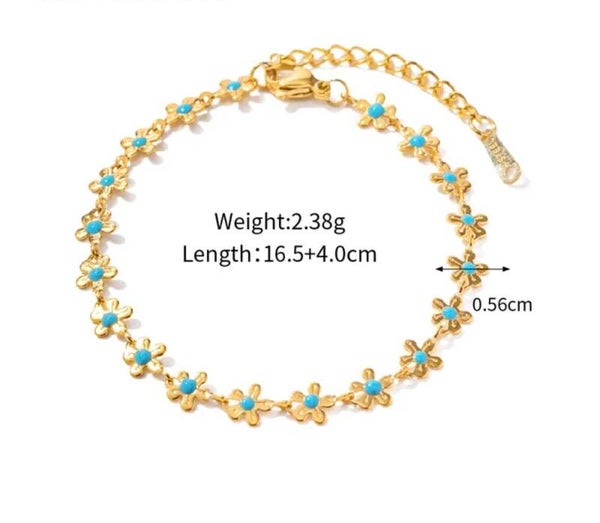 Floral Gold Bracelet