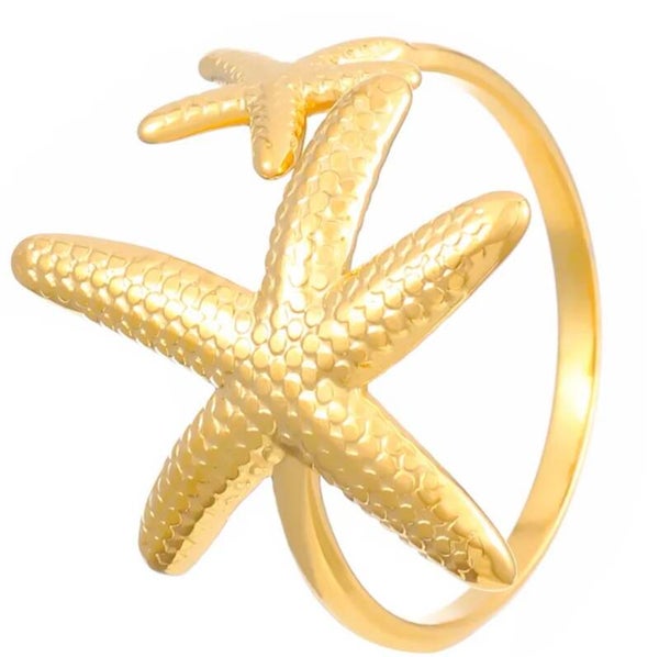Starfish Gold Ring