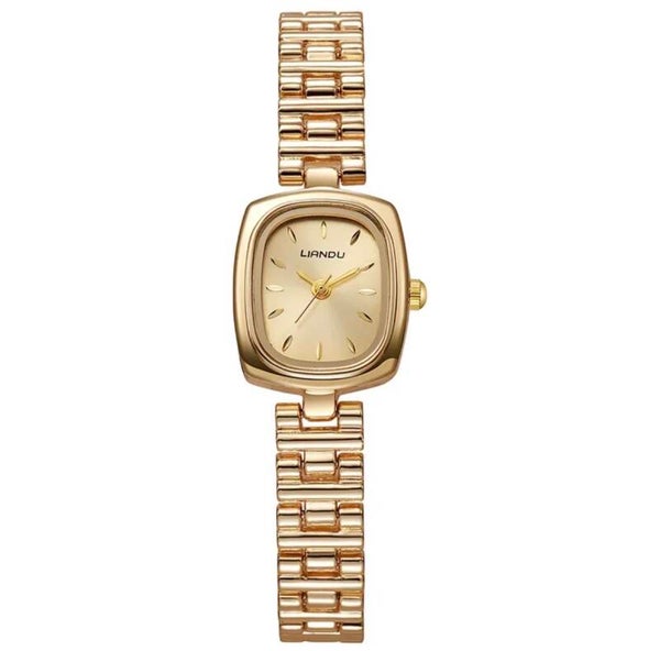 Beige Axis Gold Watch