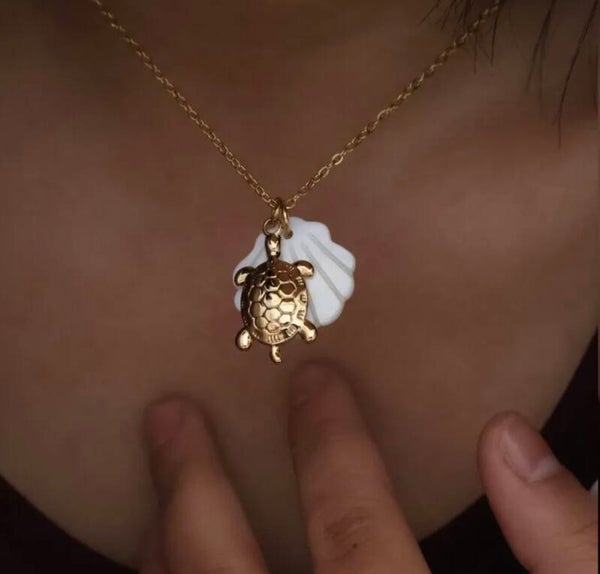 Golden Turtle Necklace