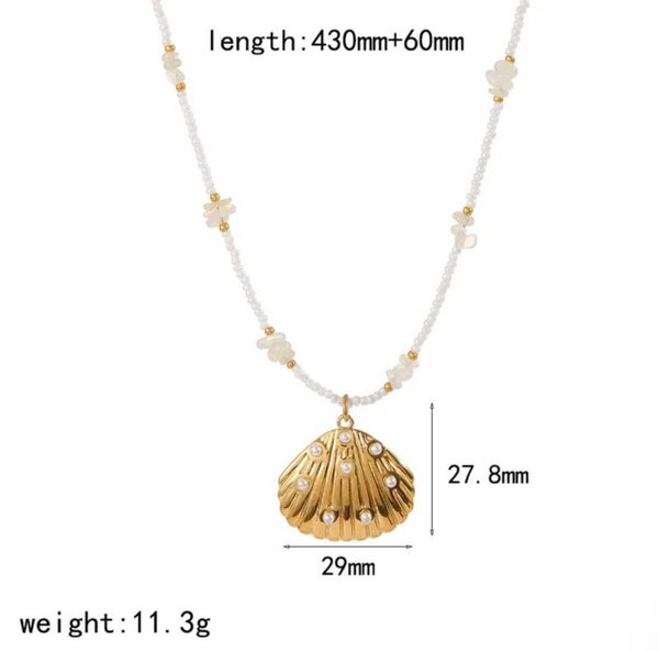 Siren Pearl Gold Necklace