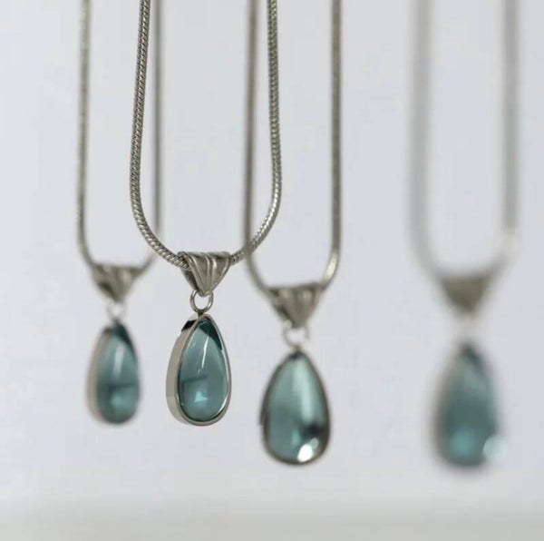 Ariel Blue & Silver Necklace