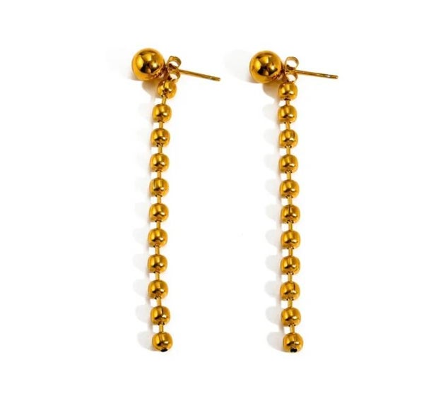 Heartline Gold Earrings