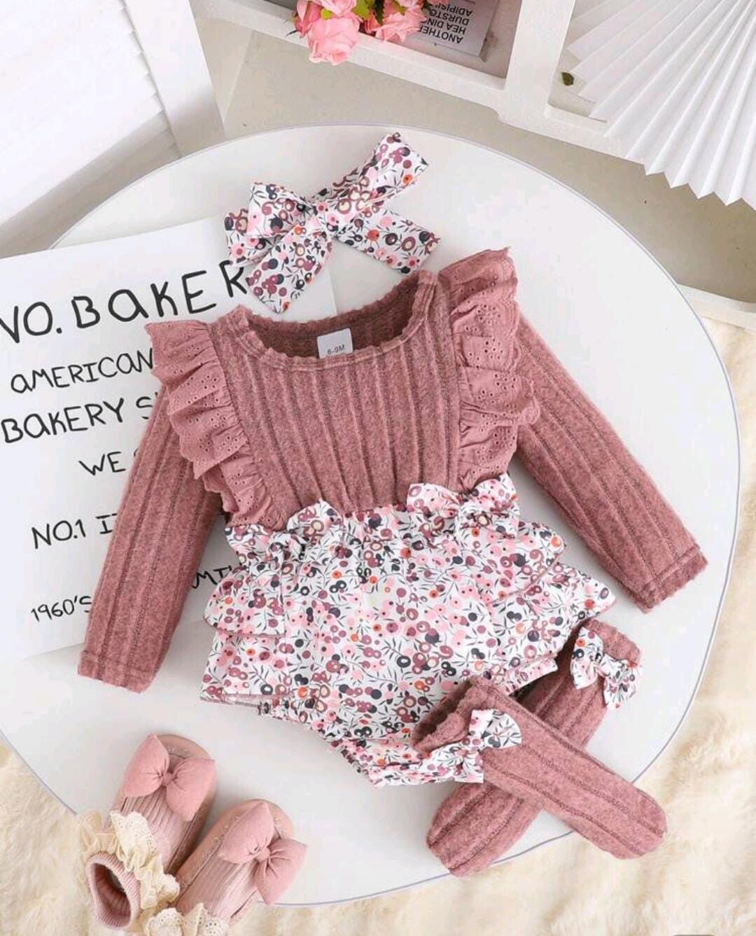 Conjunto bebe niña con accesorios