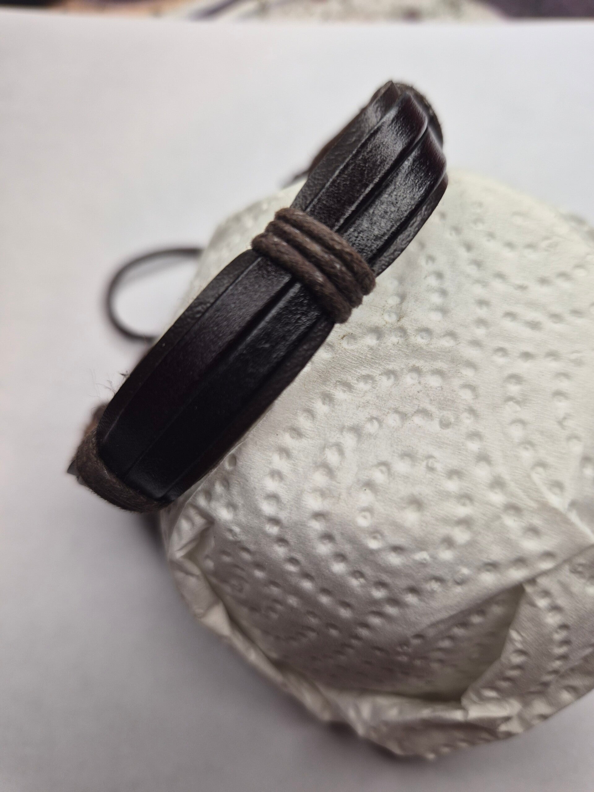 Bracelet marron 2 bandes