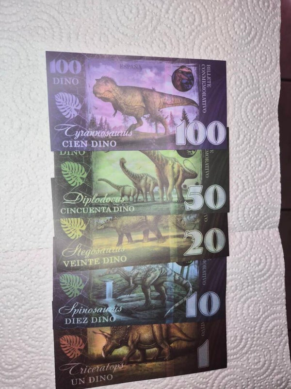 Lots de Billets commémoratifs Dinosaure