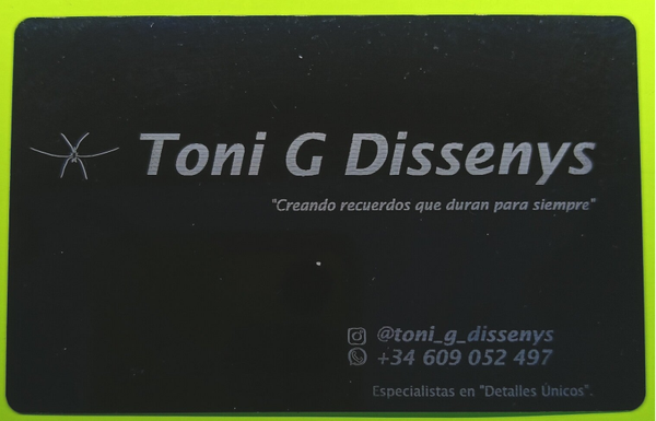 Tarjetas aluminio