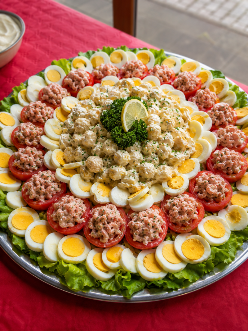 tomaat garnaal koude patatjes koud buffet anneke panneke