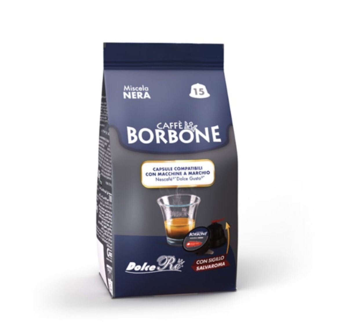 15 CAPSULE BORBONE NERO