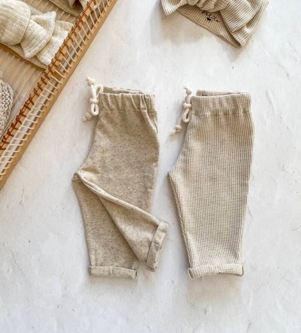 Baby Leggings  | Linnen jersey of Wafel jersey