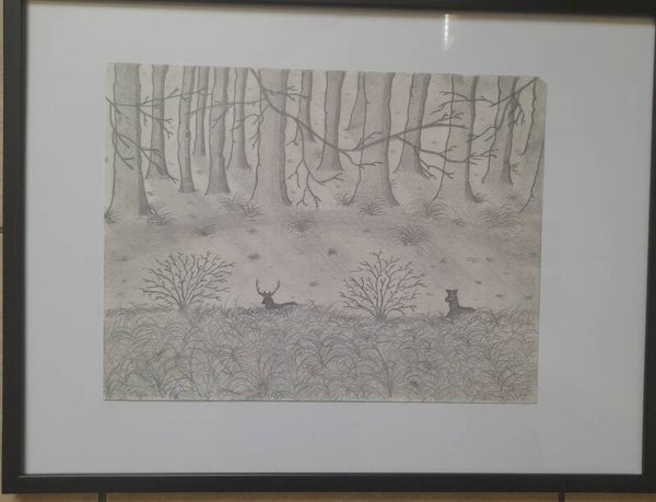 Potlood tekening The Woods