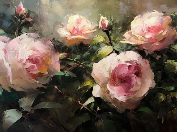 Vintage Roses 1 by B Riley