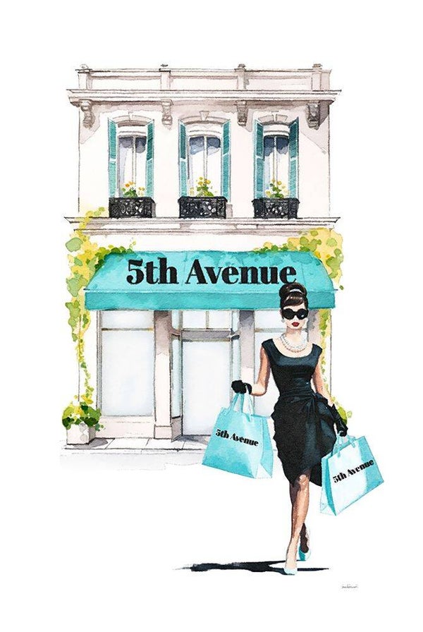 Shopping 5th Ave by Amanda Greenwood ( Teal )