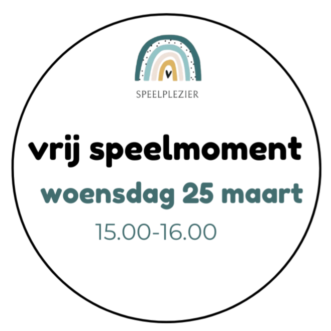 Vrij speelmoment | 25 maart 15.00-16.00h
