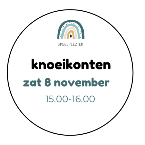 Knoeikonten | 8 nov - 15.00h
