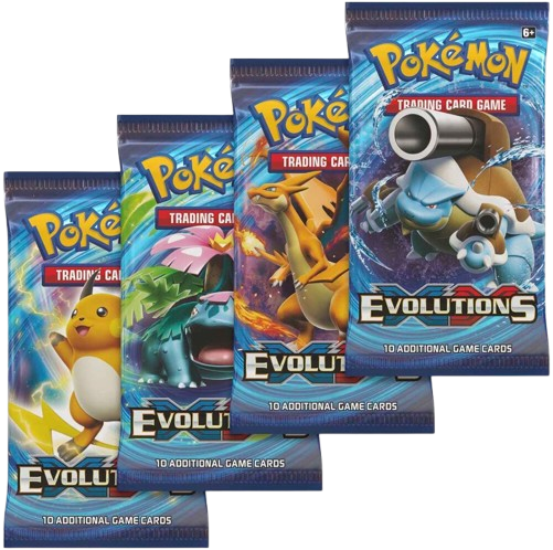 XY Evolutions Booster Pack Art Set