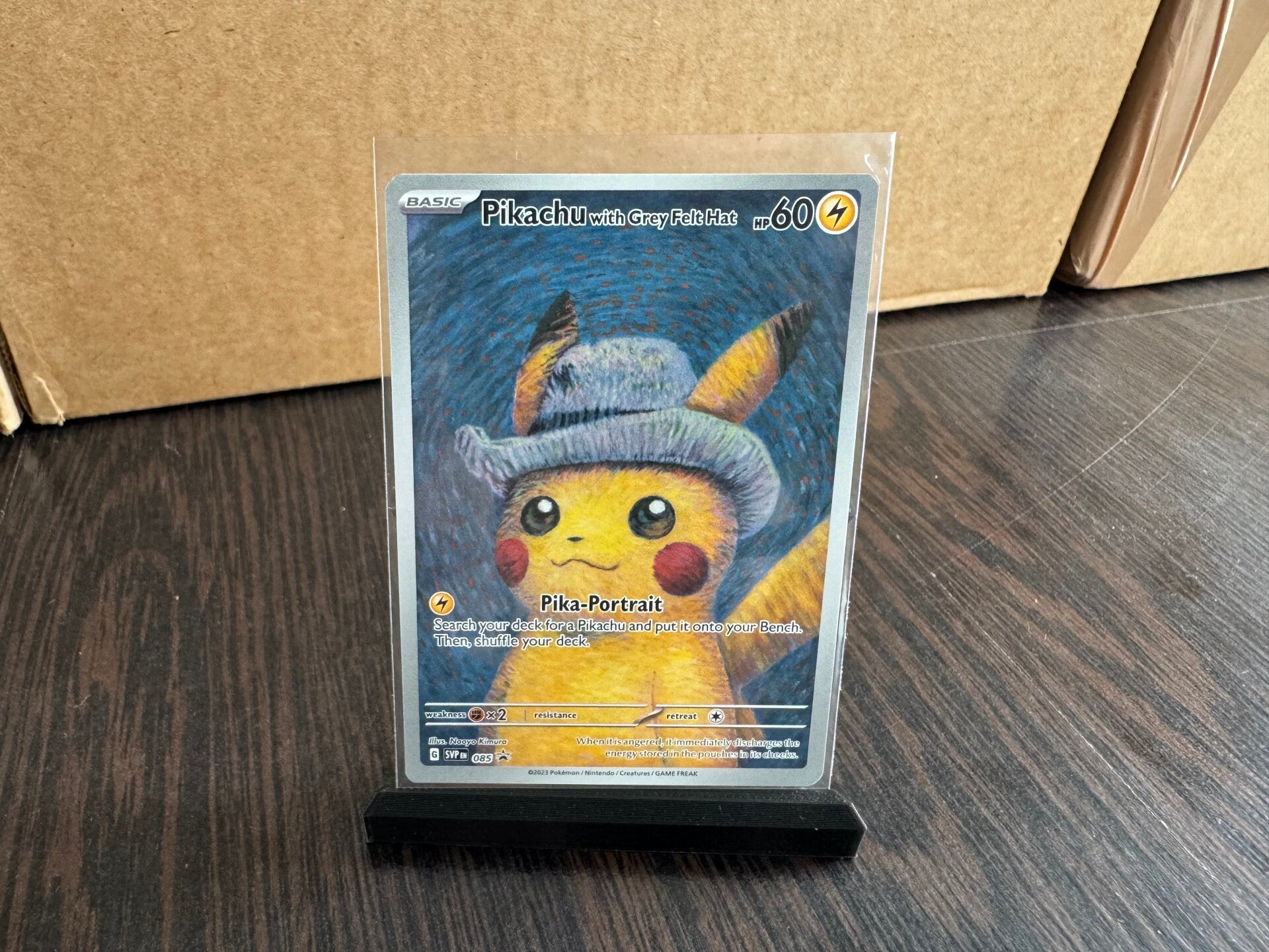 Pikachu with Grey Felt Hat NM