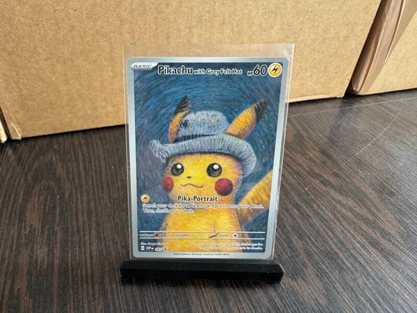 Pikachu with Grey Felt Hat NM