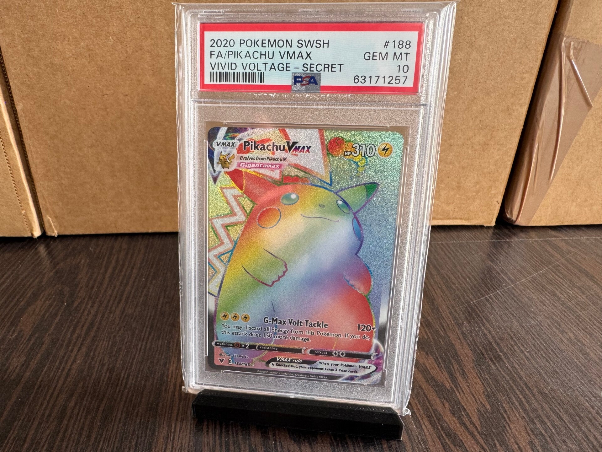 Pikachu Vmax (viv 188) PSA 10