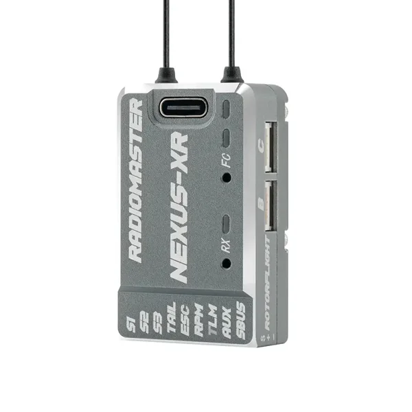NEXUS-XR Helicopter Flight Controller Integrated 2.4GHz ExpressLRS Receiver / GREY
