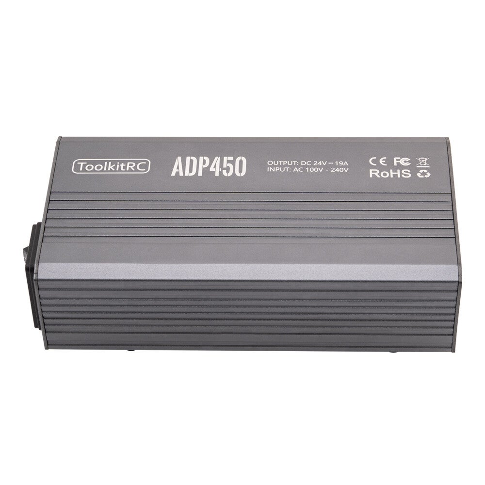 ToolkitRC ADP450 – 24 V / 19 A (450 W) High-Efficiency Smart Power Supply