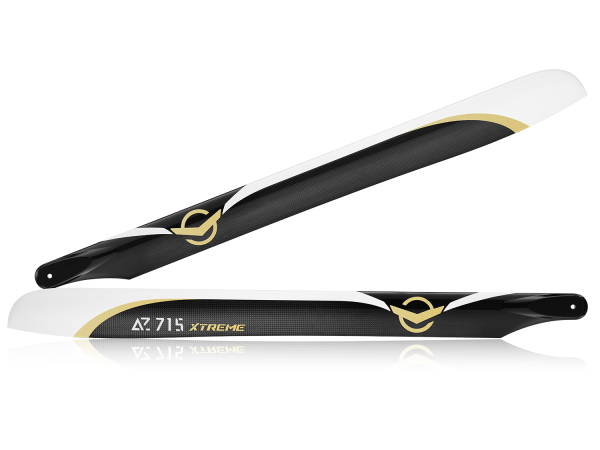 Azure Power 715 Xtreme Carbon Rotorblade 715mm