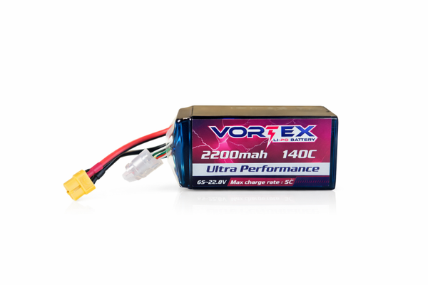 Vortex Lipo 6S 2200mah 140C 22.2V