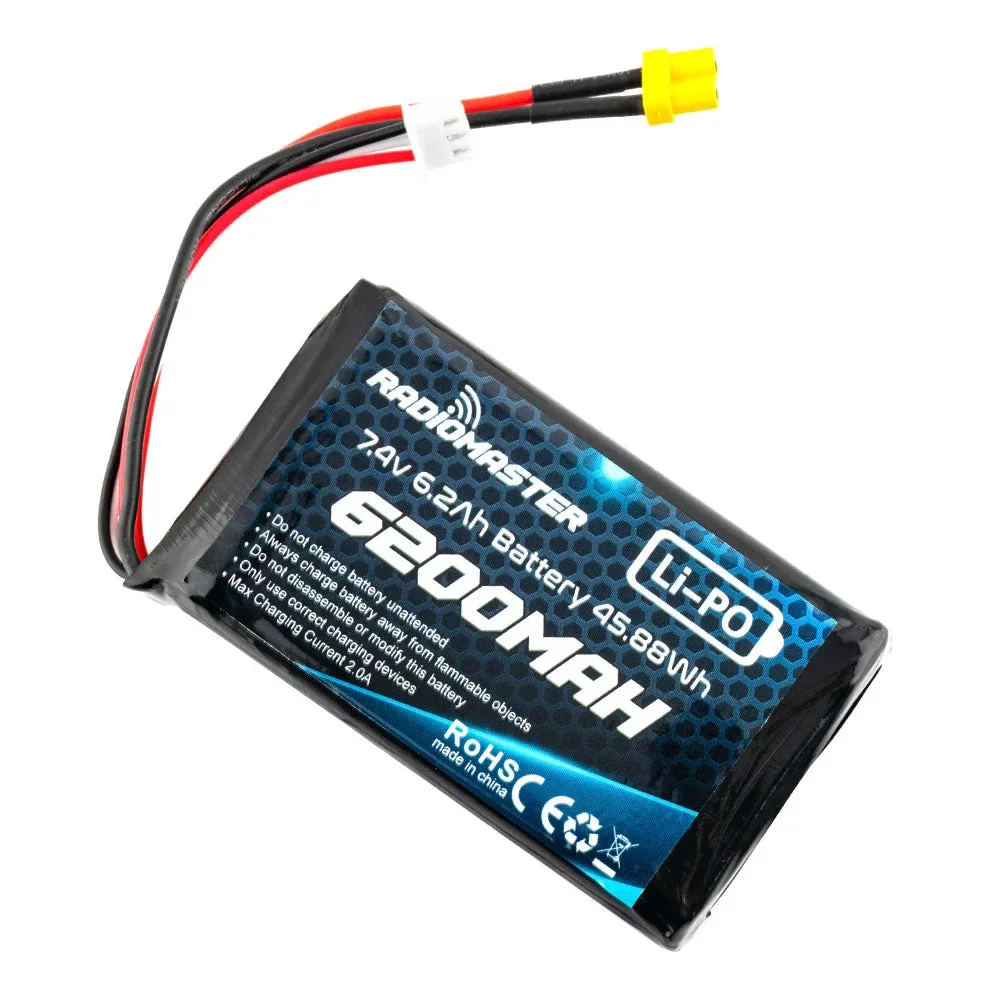 Radiomaster 2S 7.4V 6200mAh Lipo Battery (for TX15, TX15MAX, TX16S...)