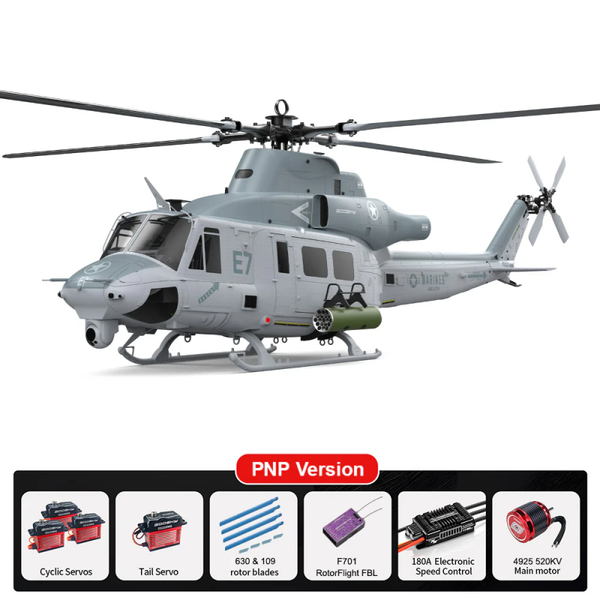 Goosky E7 UH-1Y Venom 1:9 Scale Helicopter - PNP (PRE-ORDER available early in september)