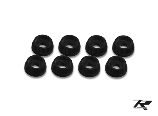 Black anodized washers / 3mm x 8 TR501-101 Nitron 50 Heritage / Nitron 90 BK / Dnamic Pro