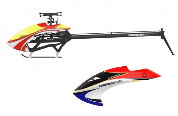 XLPower Nimbus 550 V2 KIT Heli with Canopy red/white