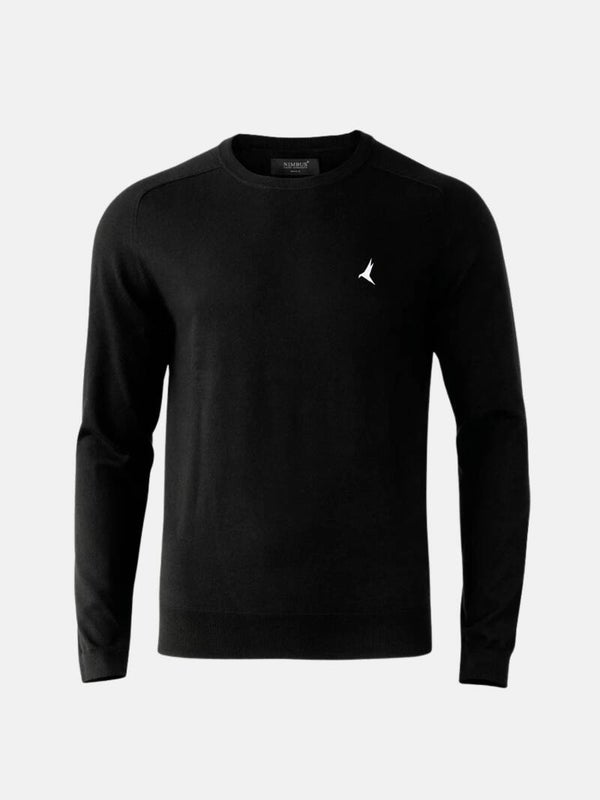 Rundhals-Pullover | black