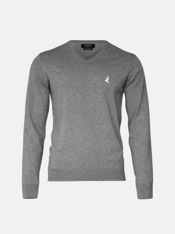 V-Ausschnitt-Pullover | grey