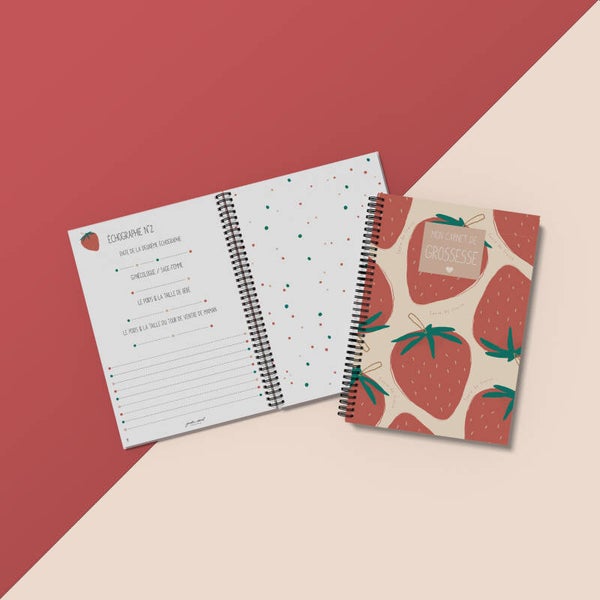 Carnet grossesse _ Fraise