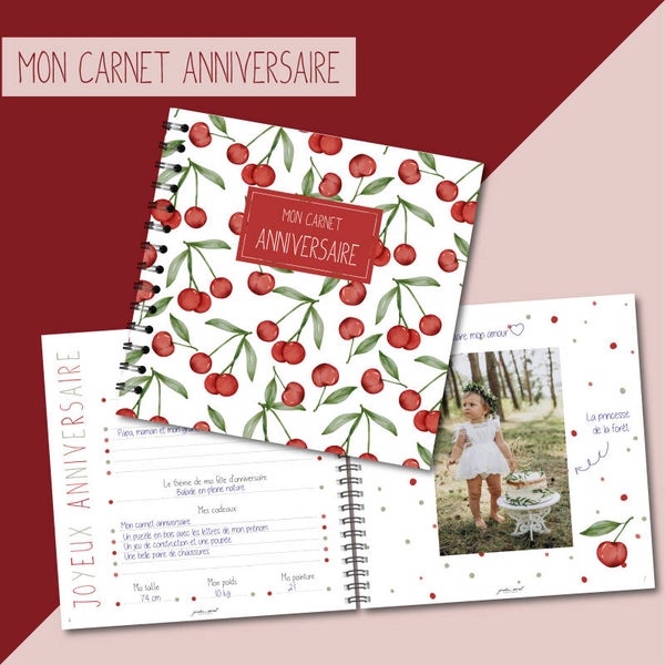 Carnet Anniversaire _ Cerise