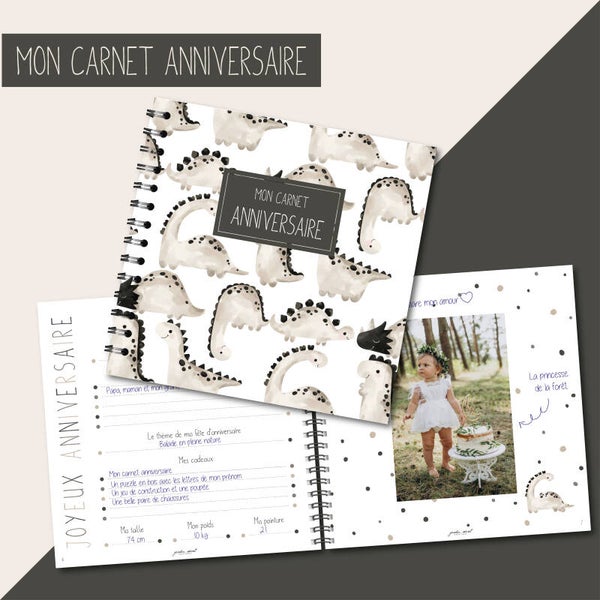 Carnet Anniversaire _ Dinosaure